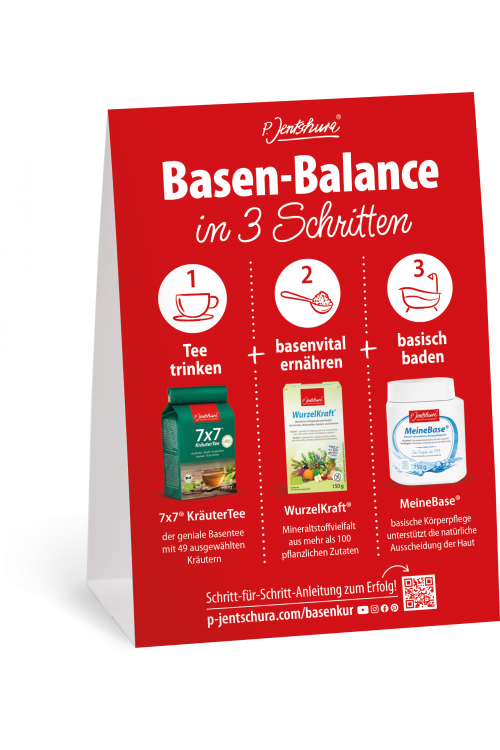 Tischaufsteller ´Basen-Balance in 3 Schritten, DIN A5