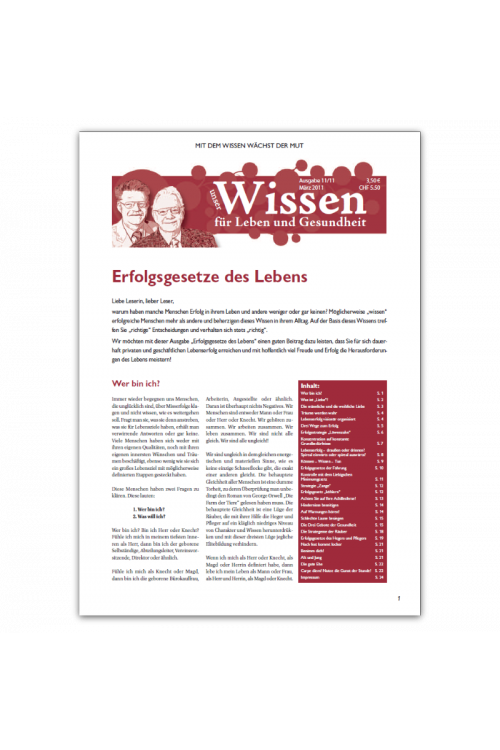 Wissen Nr. 11 - Erfolgsgesetze des Lebens