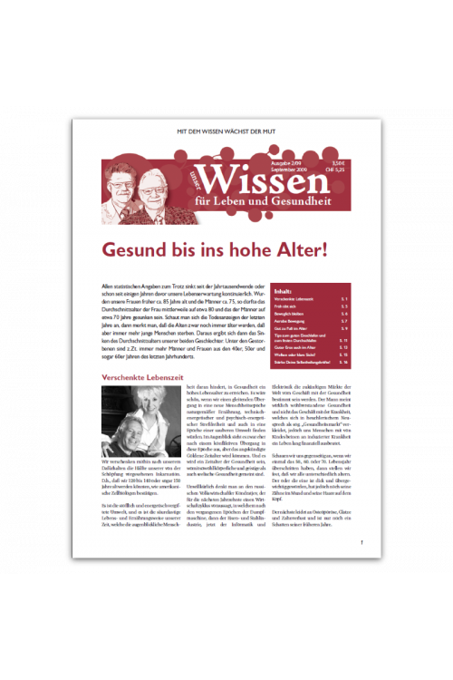 Wissen Nr. 2 - Gesund bis ins hohe Alter!